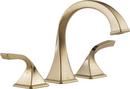 Two Handle Roman Tub Faucet in Luxe Gold