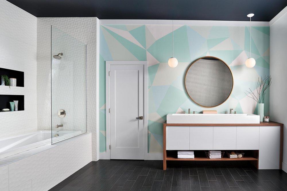 Peerless® Brushed Nickel Single Handle Multi Bathtub & Shower Faucet Trim Only 