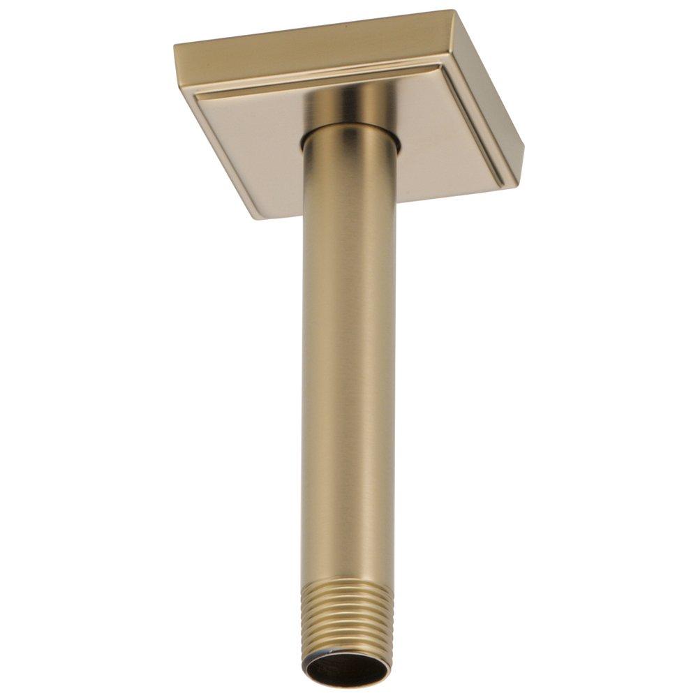 Brizo Luxe Gold 1/2 x 6 in. NPT Solid Brass Shower Arm and Flange 