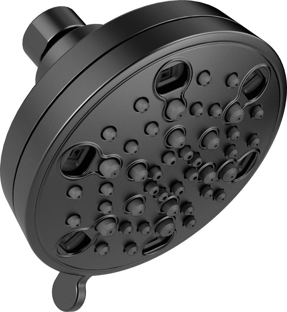 Delta Faucet Matte Black Multi Function Full Body, Full Spray with Massage, H2Okinetic&reg; PowerDrench&trade; Spray, Massage and Pause Showerhead 