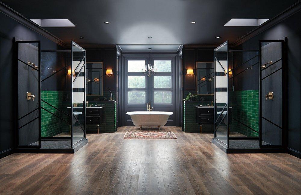 Brizo Luxe Gold Single Lever Handle Floor Mount Filler Trim Only 