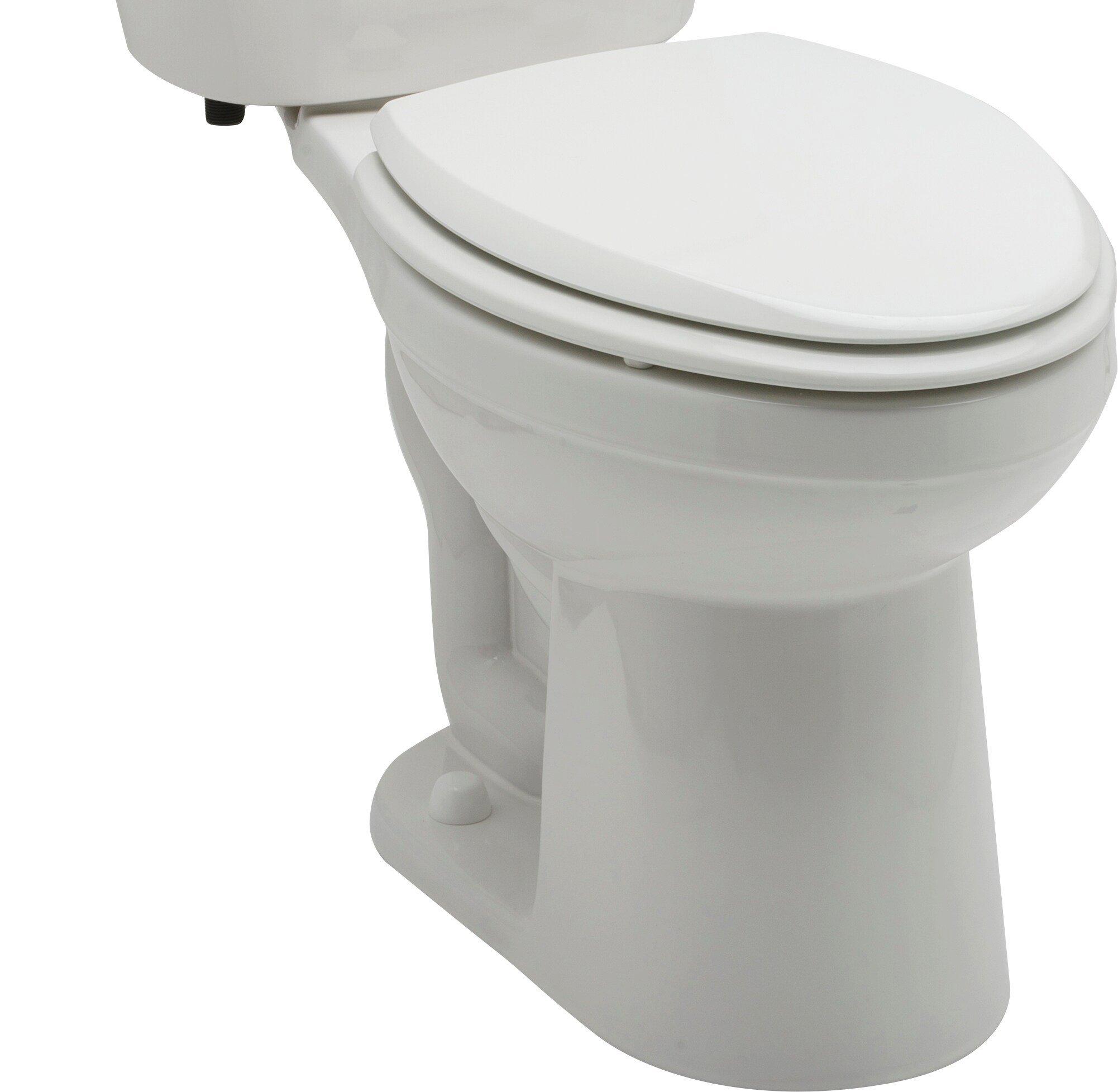 Gerber Plumbing White Elongated Floor Mount Bowl Toilet 