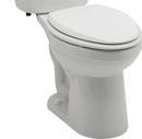Gerber Plumbing White Elongated Floor Mount Bowl Toilet 