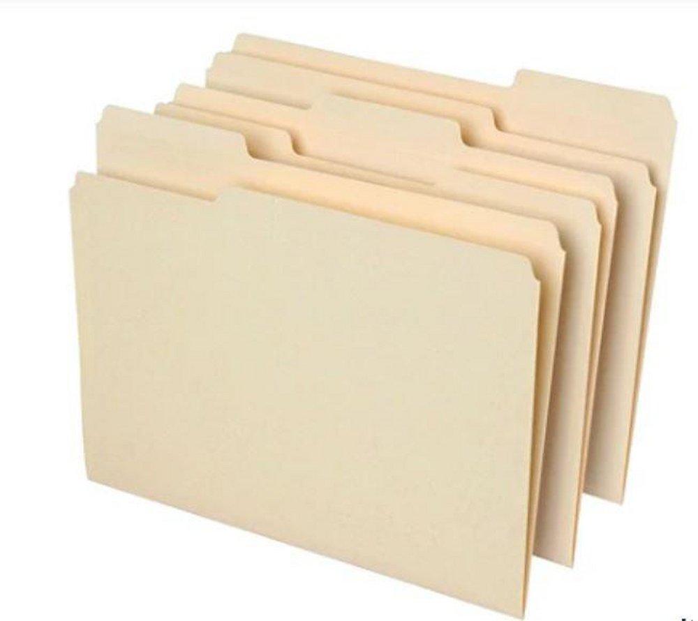 Quill Brand® 8-1/2 x 11 in. File Folder with 1/3 Tab Cut 