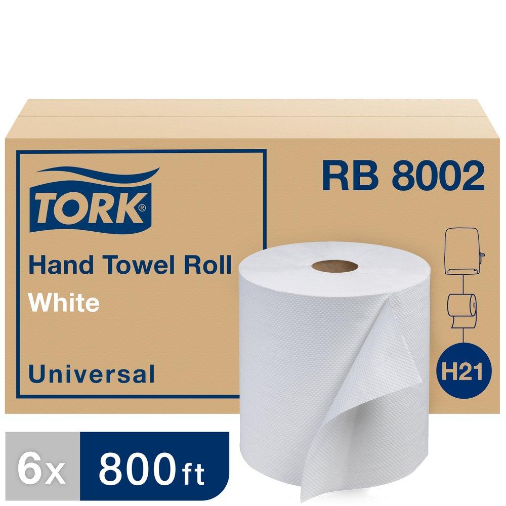 Tork White Hardwound Paper Roll Towel, 1-Ply, White 