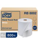 Tork White Hardwound Paper Roll Towel, 1-Ply, White 