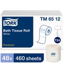 Bath Tissue Roll, 2-Ply 460-Sheets, White (Case of 48)
