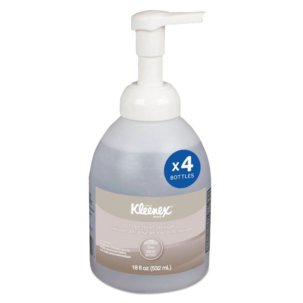 Kimberly Clark Clear Alcohol Free Foam Hand Sanitizer in Clear (Case of 4) 