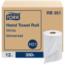 Hardwound Paper Roll Towel, 1-Ply 350 ft, White (Case of 12)