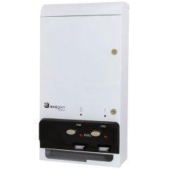 HOSPECO White Stainless Steel Dual Feminine Hygiene Dispenser in White 