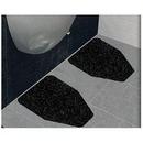HOSPECO Black Premium Restroom Mat (Pack of 6, Case of 10 Packs) 