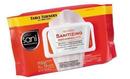 9 x 8 in. No-rinse Sanitizing Wipes in White (Pack of 72, Case of 12 Packs)