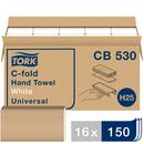 C-Fold Paper Hand Towel, 1-Ply 150-Sheets, White (Case of 16)