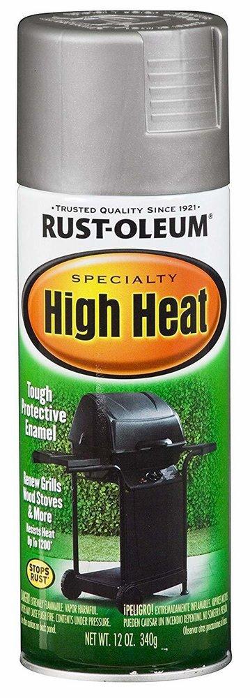 Rust-Oleum&reg; Silver 12 oz. High Heat Spray 