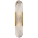 12W 2-Light Medium E-26 LED Wall Sconce in Antique-Burnished Brass
