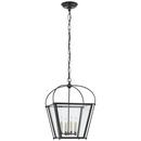 Visual Comfort Studio Bronze 60W 4-Light Candelabra E-12 Hanging Outdoor Lantern 