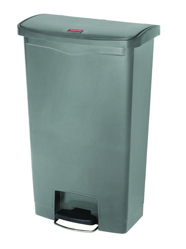 Rubbermaid Grey 18 gal Plastic Step-on Container 