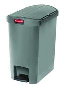 Rubbermaid Grey 8 gal Plastic Step-on Trash Can 