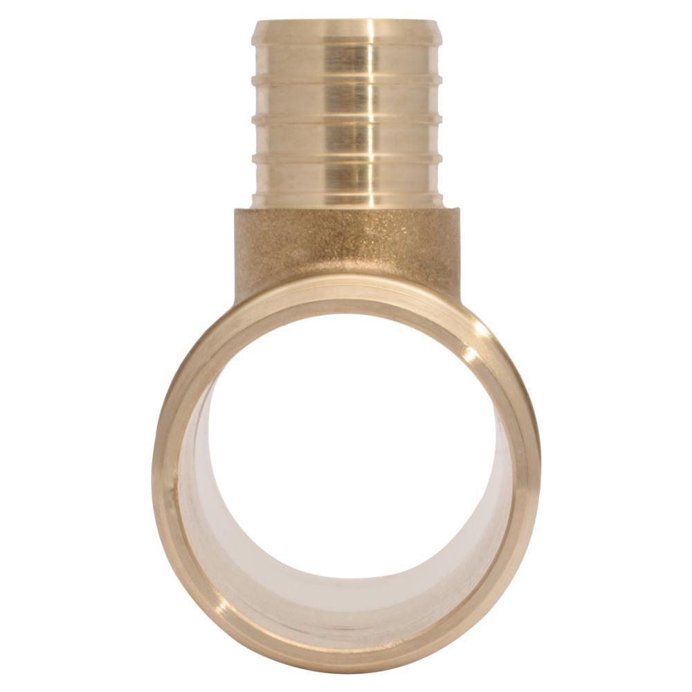 SharkBite&reg; Natural Brass F1807 Brass Reducing Tee 