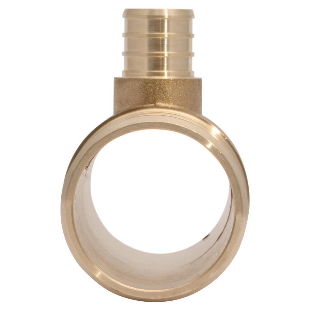 SharkBite&reg; Natural Brass Brass PEX Crimp Tee 