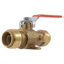 Natural Brass DZR Brass Push 200# Ball Valve 
