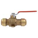 Natural Brass DZR Brass Push 200# Ball Valve 