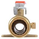 Natural Brass DZR Brass Push 200# Ball Valve 
