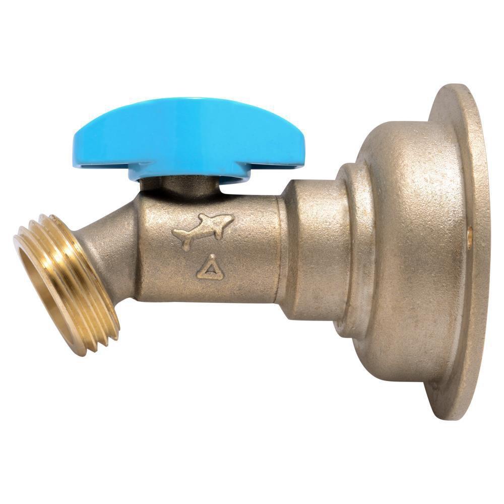 Natural Brass Brass Push-to-Connect x MHT No Kink Hose Bibb 
