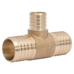 1-1/2 x 1-1/2 x 1 in. Brass PEX Crimp Tee