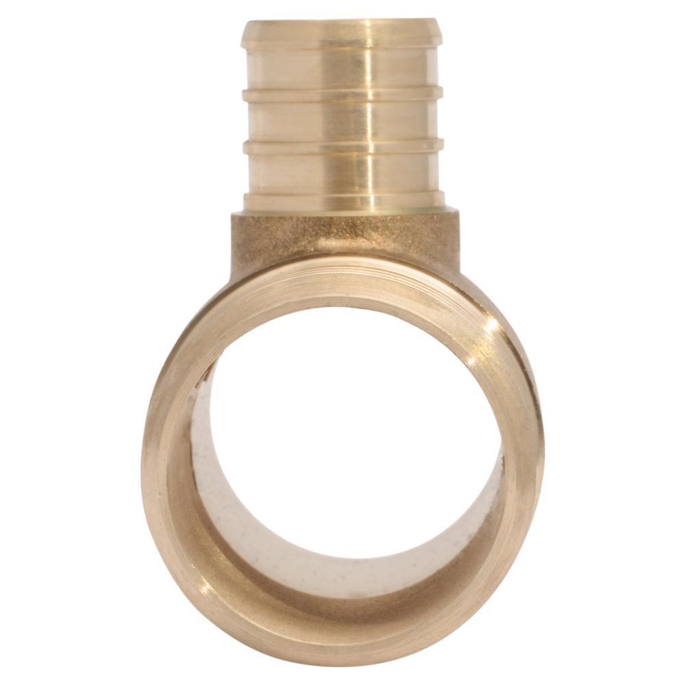 SharkBite&reg; Natural Brass Brass PEX Crimp Tee 
