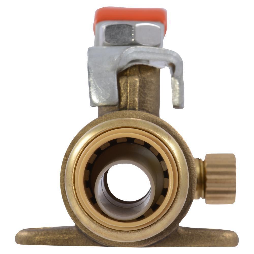 SharkBite® Natural Brass DZR Brass Push 200# Ball Valve 