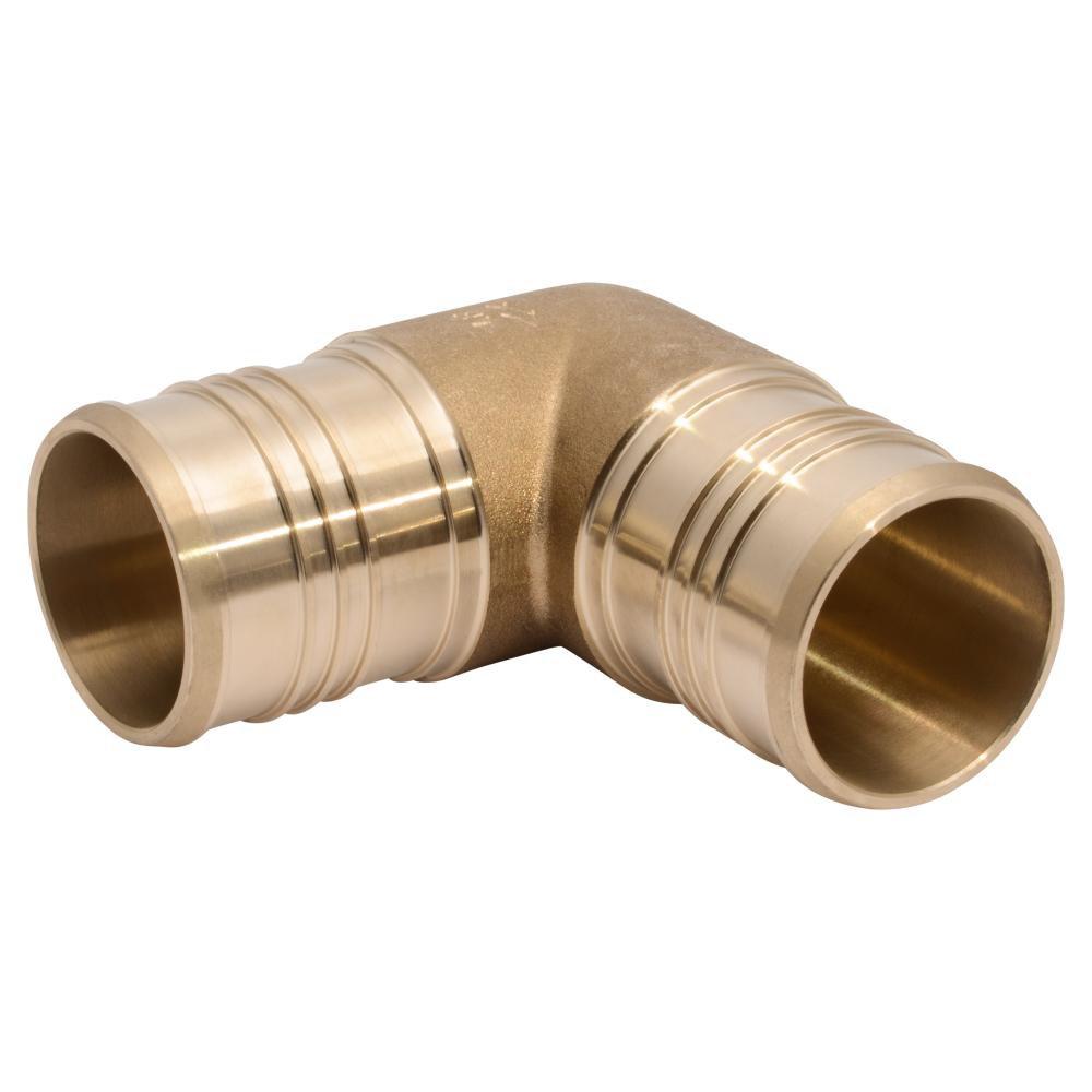 SharkBite&reg; Natural Brass Crimp Brass 90 Degree Elbow 