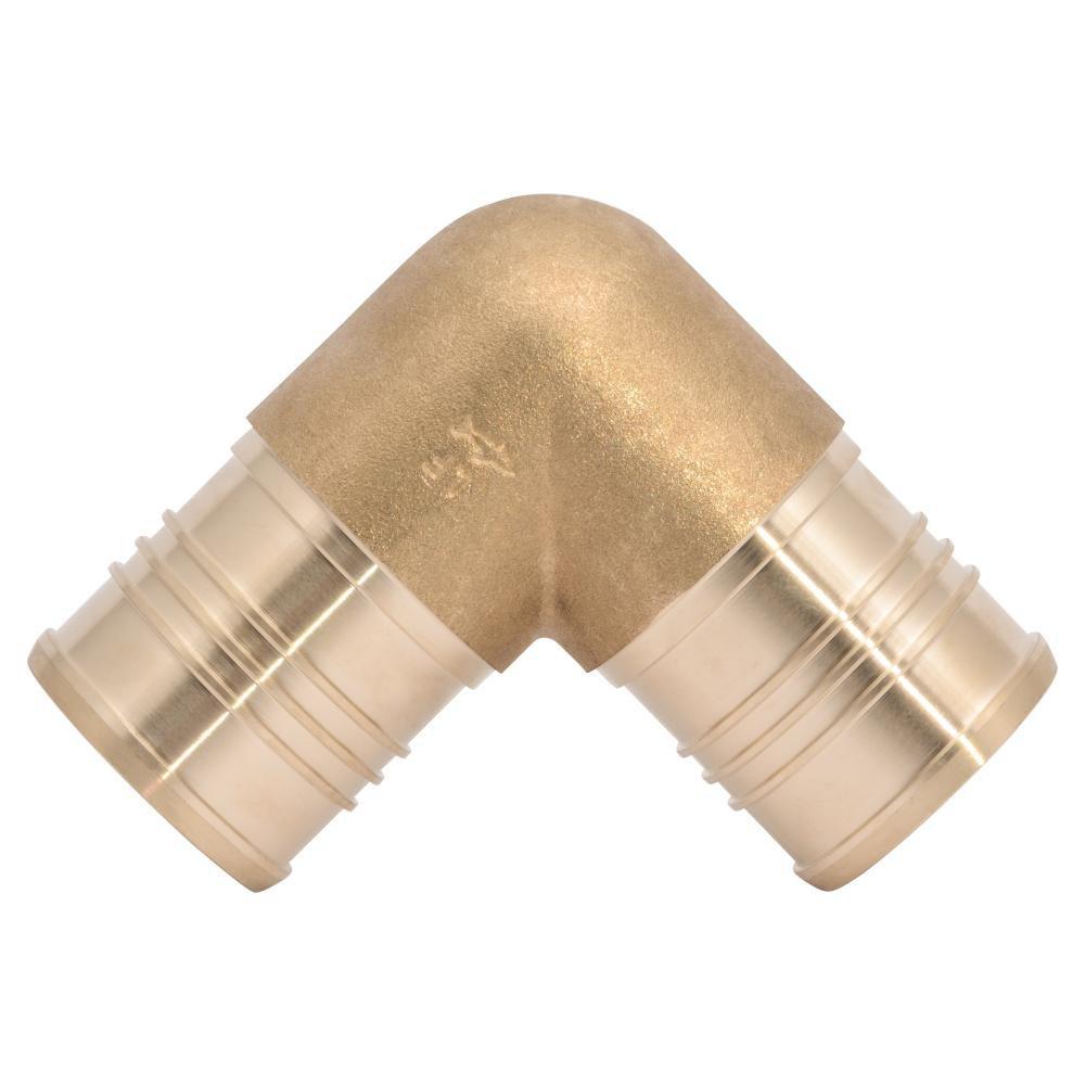 SharkBite&reg; Natural Brass Crimp Brass 90 Degree Elbow 