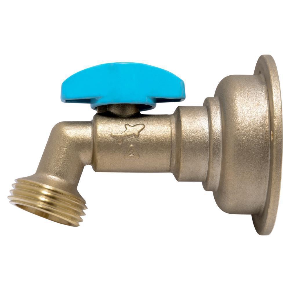 Natural Brass Brass Push-to-Connect x MHT Hose Bibb 
