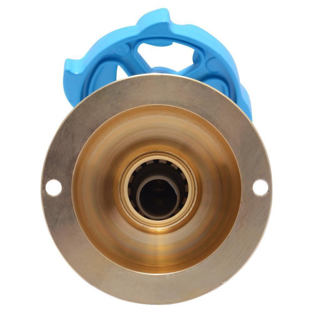 Natural Brass Brass Push-to-Connect x MHT Hose Bibb 