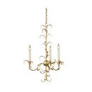 Oxidized Gold Leaf AINSLEY 3LT CHANDELIER 