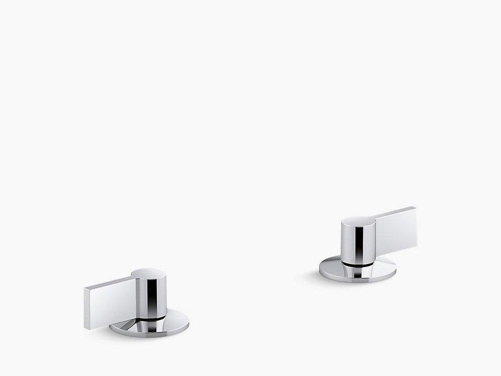 KOHLER Polished Chrome Two Handle Metal Lever Handle 