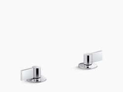 Two Handle Metal Lever Handle in Polished Chrome