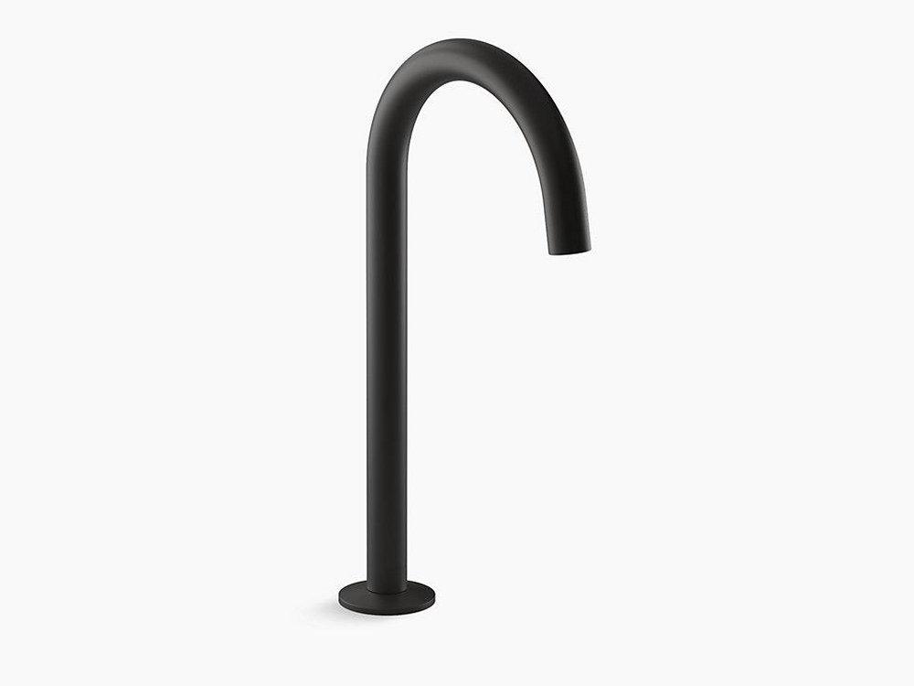 KOHLER Matte Black Metal Spout 
