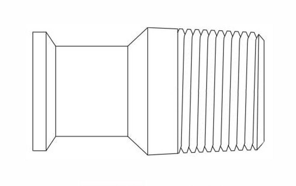 Alfa Laval Triclover 8 x 6 in. Butt Weld 304 Stainless Steel Concentric Reducer 