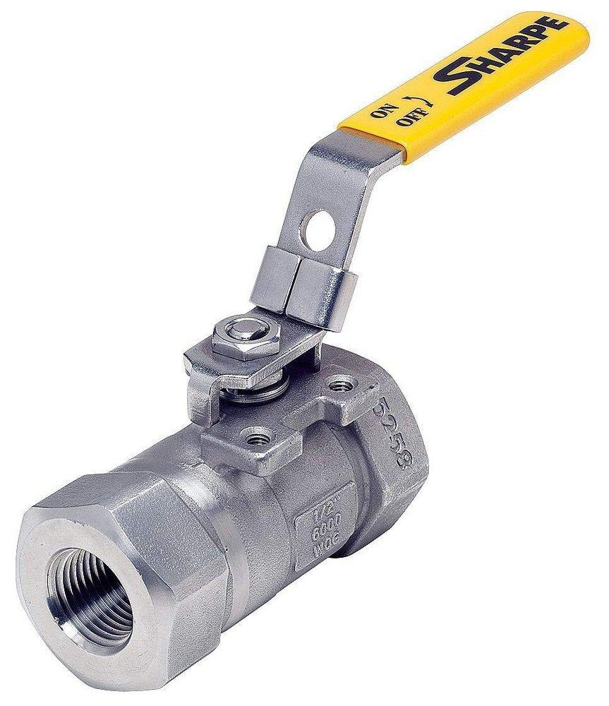 Sharpe Valves Stainless Steel Full Port Threaded 6000# Ball Valve 