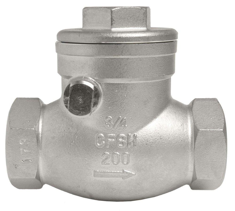 Inline Ball Valve Stainless Steel NPT Swing Check Valve 