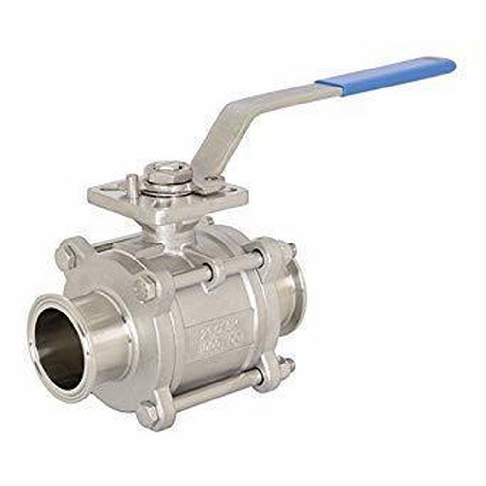 Inline Ball Valve Stainless Steel Full Port Clamp 1000# Sanitary Ball Valve 