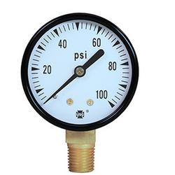 2-1/2 x 1/4 in. NPT 60 psi Low Pressure Gauge