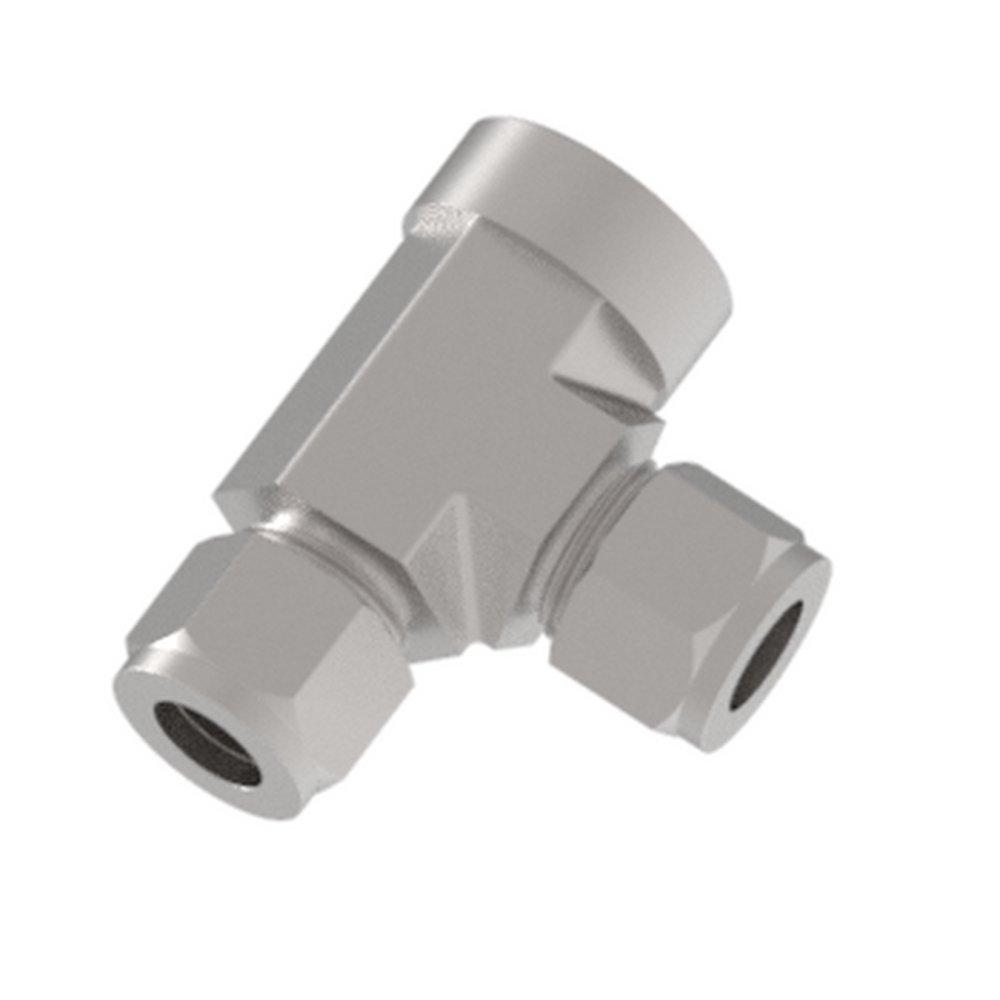 1/4 X 1/4 FEM RUN TEE 316 HYLOK 