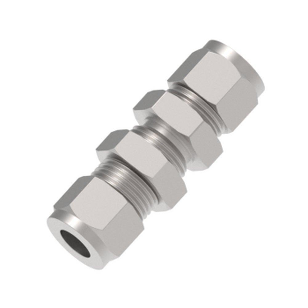 Hy-Lok USA 2-13/50 in. OD Tube Bulkhead 316 Stainless Steel Union 