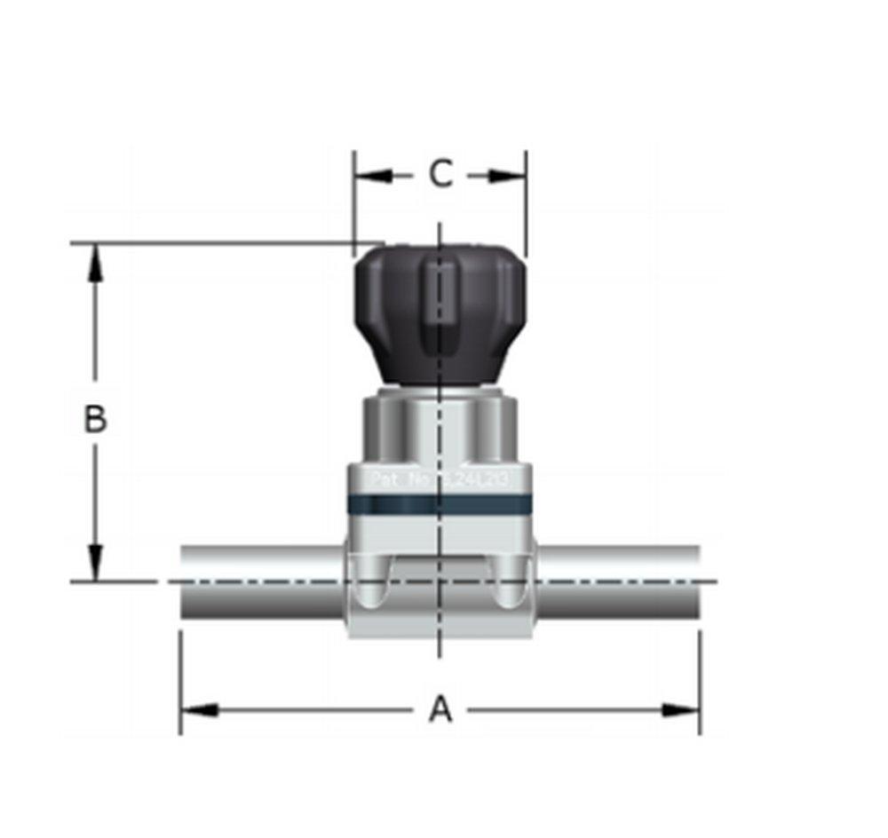 Stainless Steel Butt Weld Diaphragm Valve 
