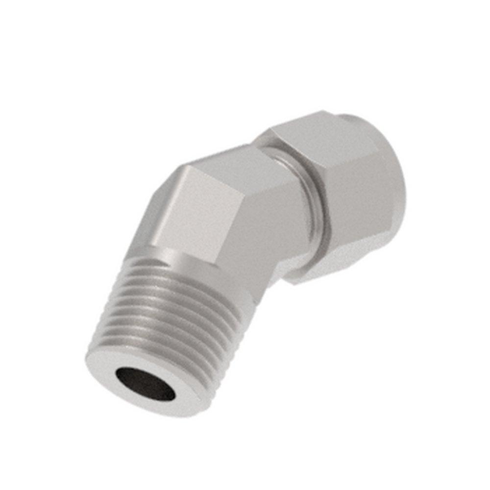 Hy-Lok USA OD Tube x FNPT 316 Stainless Steel 45 Degree Reducing Elbow 