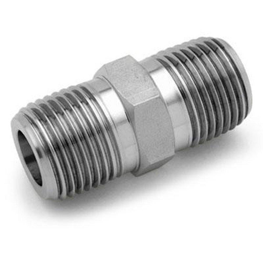 Ham-Let Valves & Fittings 3/4 in. MNPT 316 Stainless Steel Hex Nipple 