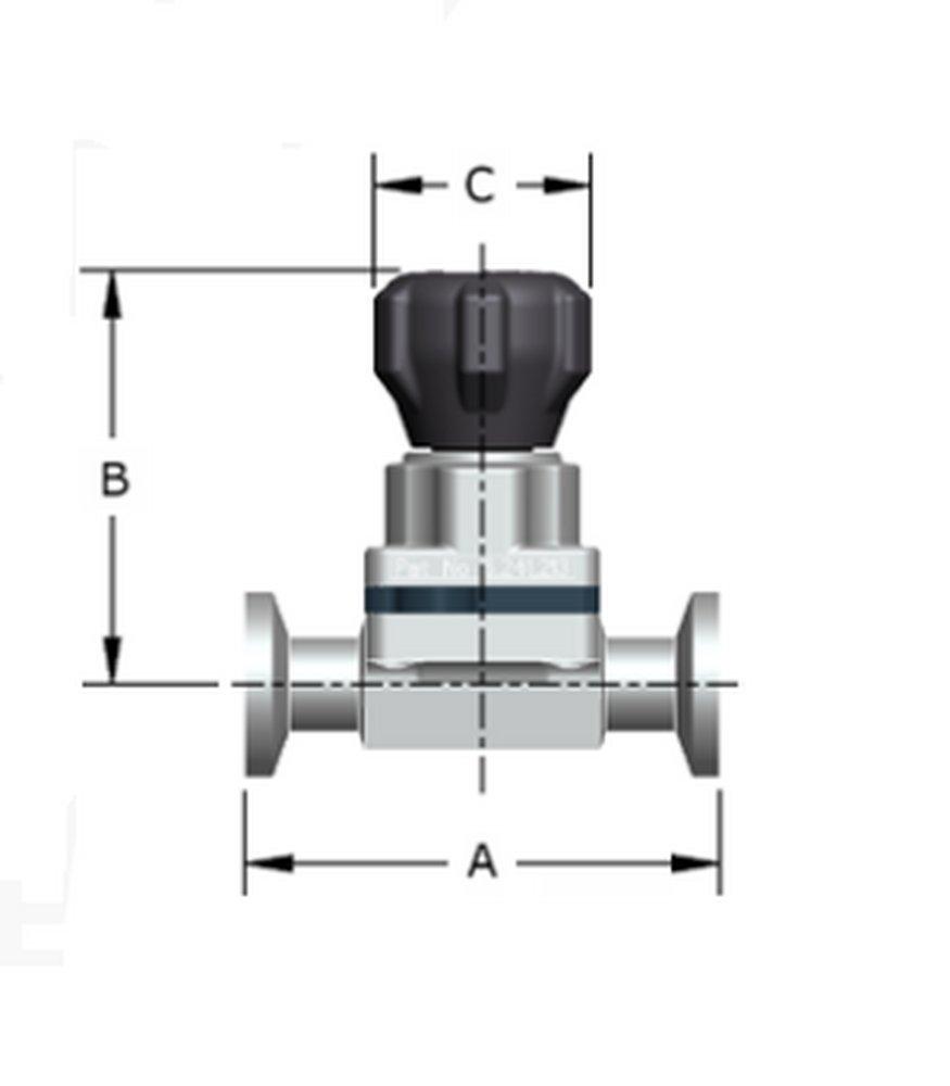Stainless Steel Clamp Diaphragm Valve 